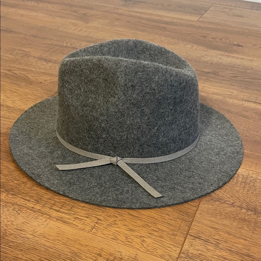 House of Harlow‎ 1960 Gray Wool Fedora OS